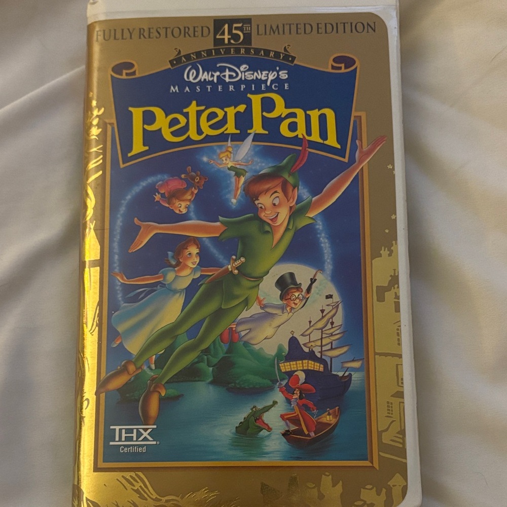 Walt Disney's Peter Pan VHS 45th Anniversary Limited Edition